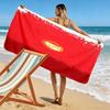 STD Liège Print Beach Towel, Large Soft Quick Dry Towel for Beach Camping Swimming