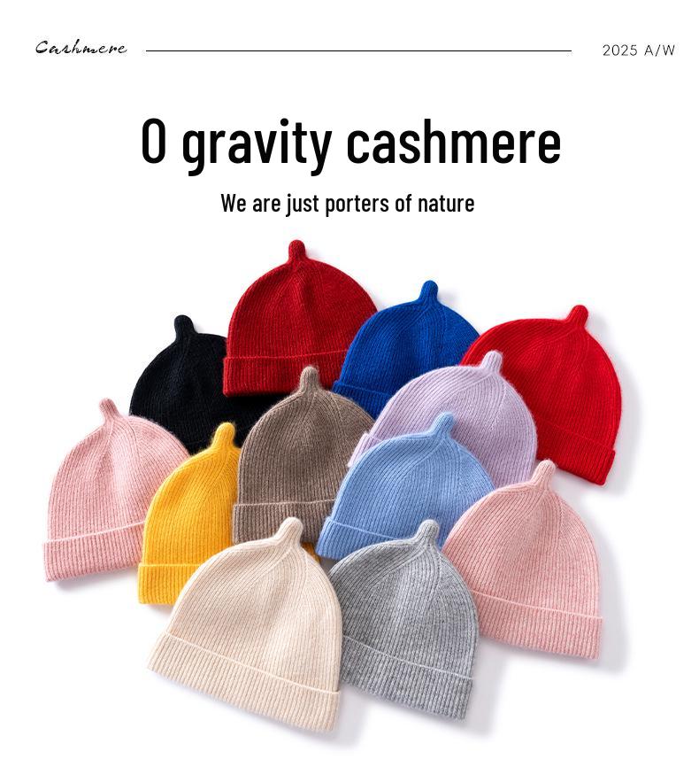 Cashmere Baby Knit Hat - Autumn/Winter Cute & Warm for Boys and Girls