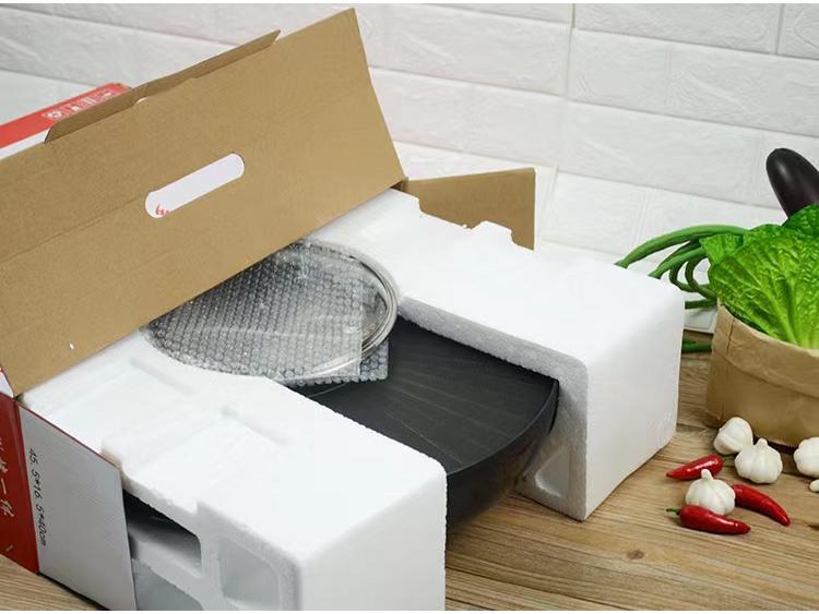 Multifunctional Round Electric Grill & Shabu-Shabu Hot Pot (Uncoated)