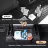 Rear Center Console Trash Can Garbage Bin For Tesla Model Y Juniper 2025 2026, Anti-Slip & Durable Under Seat Storage Box Organizer With Lid Cover