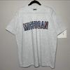 Vintage 90s Michigan Colorful Print Single Stitch Tee Gray Size XL