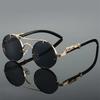 Vintage Round Sunglasses Men Women Retro Double Bridge Multicolor Shades Fashion Trendy Luxury Sun Glasses