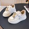 Labubu 2026 Kids' Spring White Soft Sole Low-Top Sneakers for Girls