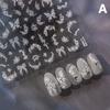 Naklejka 3D na paznokcie z białym kokardką i kwiatem, ultracienka, samoprzylepna, suwak, letnia naklejka do zdobienia paznokci, dekoracja, akcesorium do DIY manicure