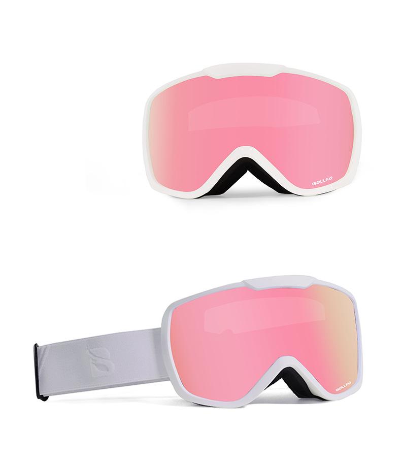 Anti-Fog Double Layer Ski Goggles - Fits Adult Helmets, Suitable for Children, Perfect for Winter Sports
