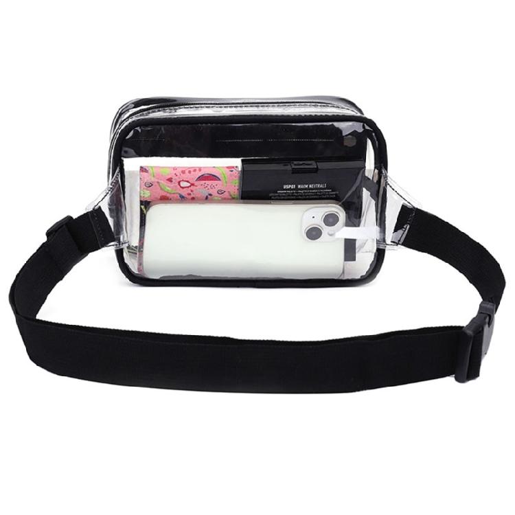 Transparent Chest Bag Crossbody Purse Belt Bag for Sports, Travel, Beach, Event