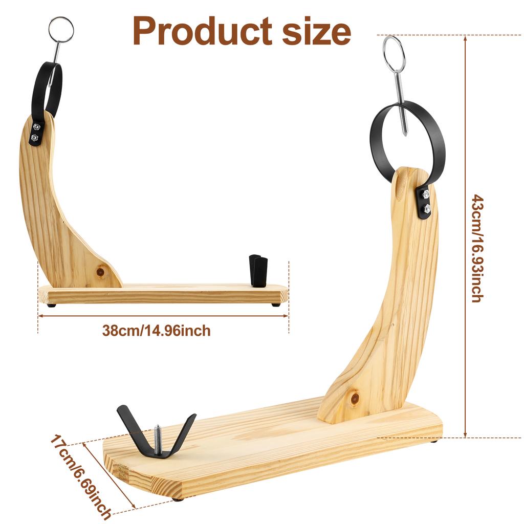 Supporto per prosciutto in legno spagnolo, supporto per gamba di prosciutto, affettatrice professionale per prosciutto, supporto fisso con tappetino antiscivolo, utensile per cucina e ristorante