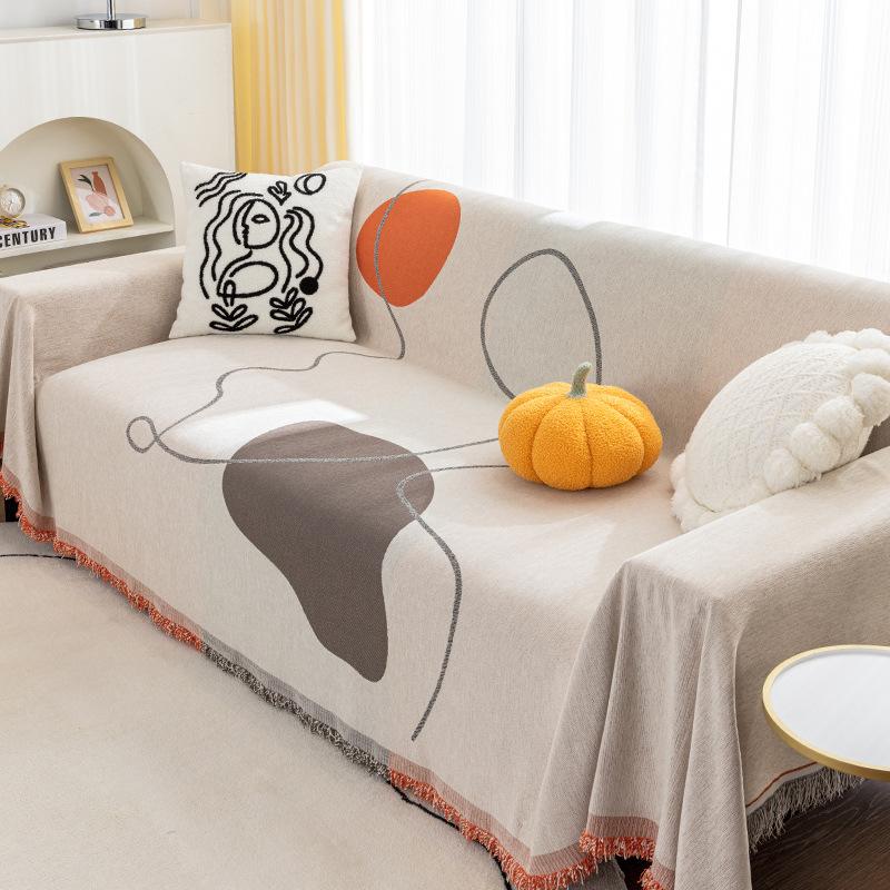 

Современный минималистичный универсальный чехол для дивана Four Seasons, подушки для сидений, чехол для дивана для гостиной, тканевый чехол 180*130cm