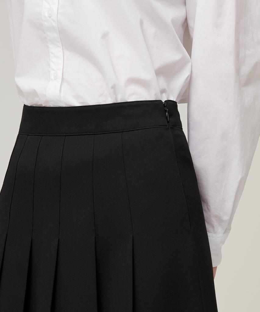 Musinsa Standard Woman Women'S Pleated Midi Skirt [Black]
