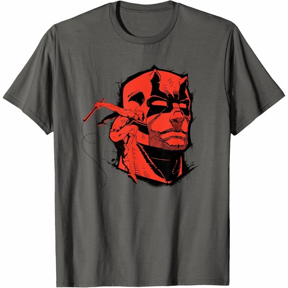 Daredevil TShirt Grunge Unisex Short Sleeve Soft Cotton Slim Fit Crew Neck Fashion Daily Top for All Genders