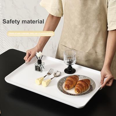 Serving Tray Platter Rectangular Vegetable And Fruit Trays for Snack Dessert Cookie Cheese Plastic Platters Large BPA Free Food Trays Party Supplies