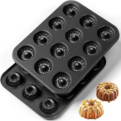 Mini-Riffelblech-Kuchenform aus Kohlenstoffstahl Antihaft-Brotbackform Kürbiskuchen-Backform Muffin