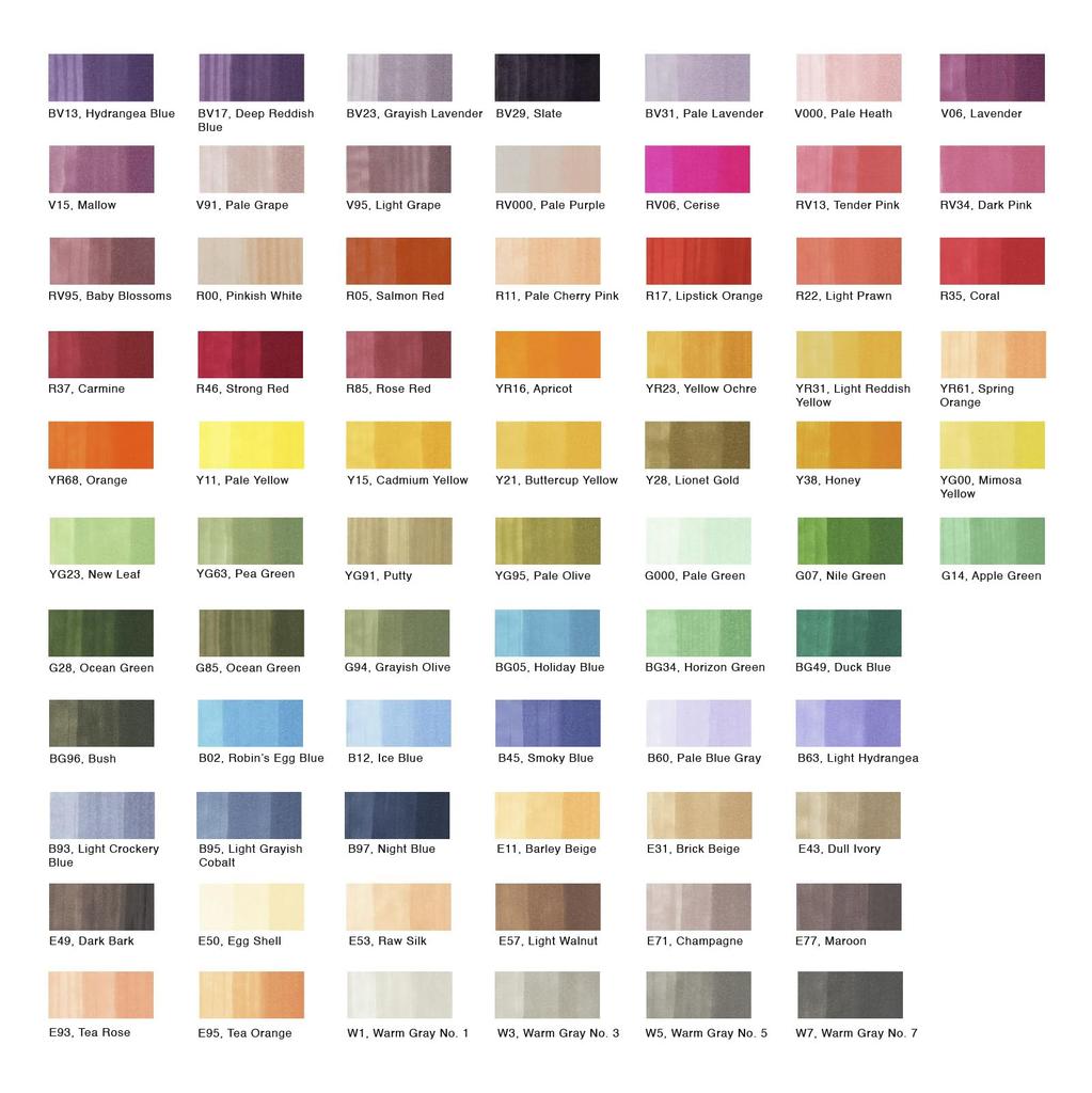 Too Copic Ciao Set B 72 Farben