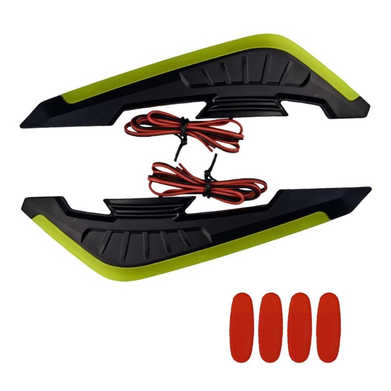 ABS Wind Fairing for Motorcycles Bikes Weather Resistant Design Front Side Spoiler Winglets Easy Installation жёлтый