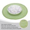 uxcell 4-Piece Round Braid Placemats, 15" Non-Slip Round Table Mats for Dining Tables, Washable, Warm Braided Placemats for Indoor and Outdoor Use, Pe