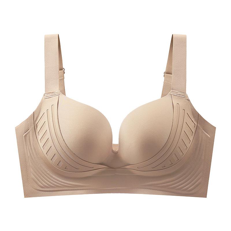 Large size fat mm pull-up adjustment underwear women's big breasts show small and thin collection of secondary breasts pull-up anti-sagging bra