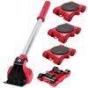Furniture Moving 400kg Load Furniture Moving Helper Lightweight Mini Quiet Floor Protection by Moving Convenient Tool for Moving Washing Spring Easy