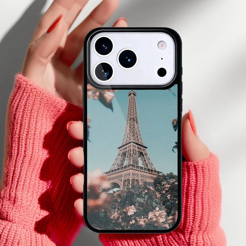 Love Paris Eiffel Tower France Phone Case for iPhone 17 16 15 14 13 Pro Max Back Cover for 12 11 Pro Coque