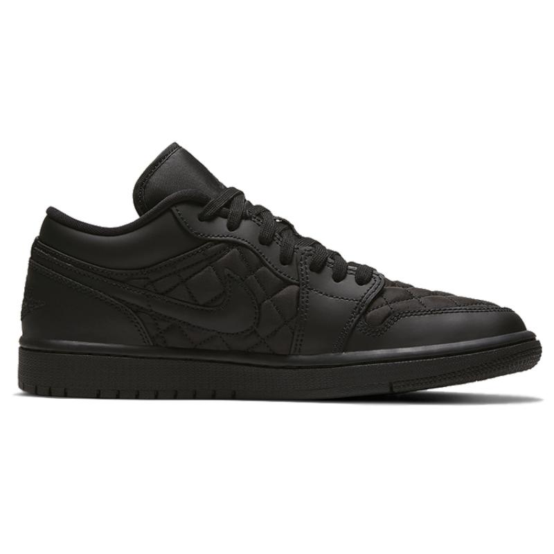 Jordan 1 Low Triple Black Quilted Women's Jordan DB6480-001