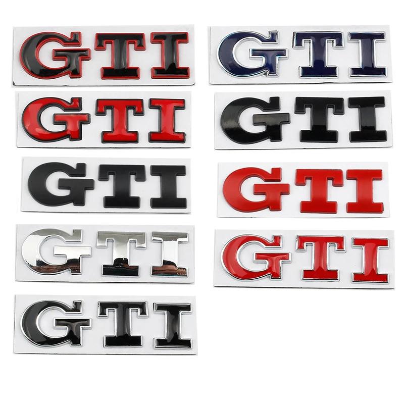 AUYGS1 Decals Metal Car GTI Logo Rear Trunk Emblem Stickers for Volkswagen Golf 4 5 6 7 8 Passat Jetta Polo Touareg GTD GLI Touran