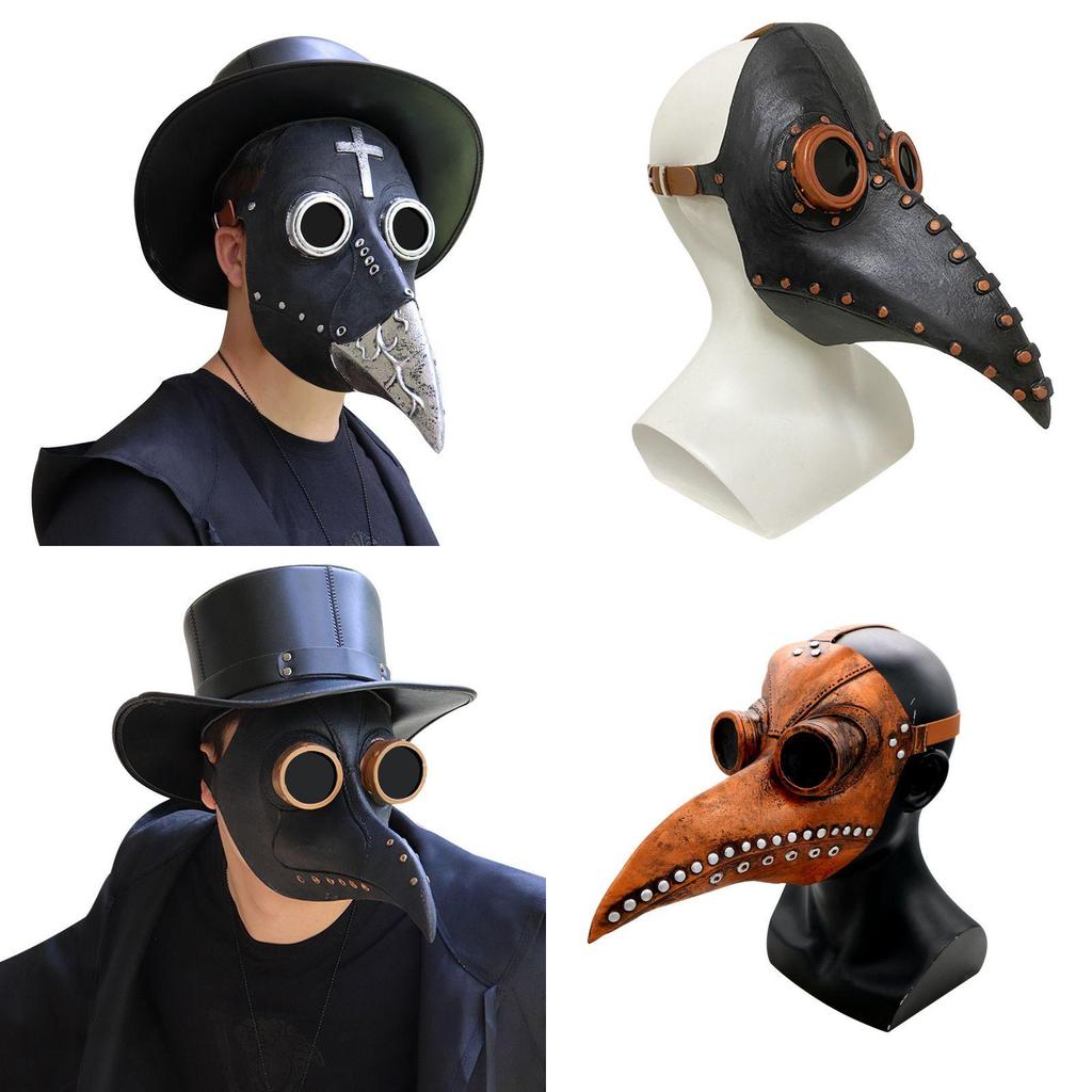 Intricately Designed Plague Doctor Bird Mask Perfect For Steampunk Halloween Costume