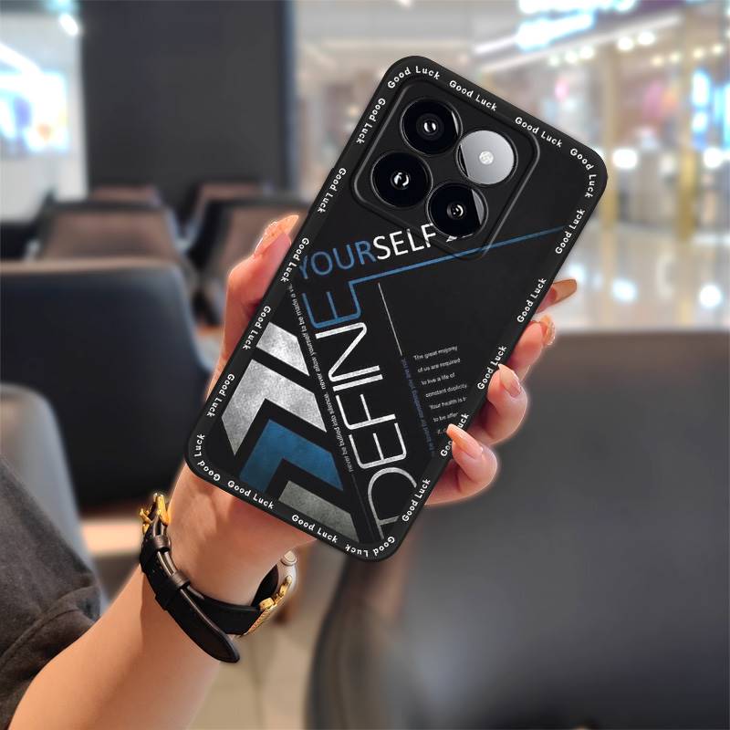 Silicone TPU Phone Case For Xiaomi 14T Pro Cartoon Protective Cute Anti-dust Shockproof Durable Soft Case Graffiti
