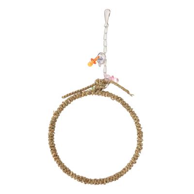 Bird Rope Perch Swing Safe Chewing Bite Resistant Hanging Ring Swing Toy for Budgie Cockatiels