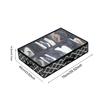 1pc-Non-woven Bed Bottom Storage Box Foldable Shoes Dust Storage Box with Cover Visual Finishing Storage Box