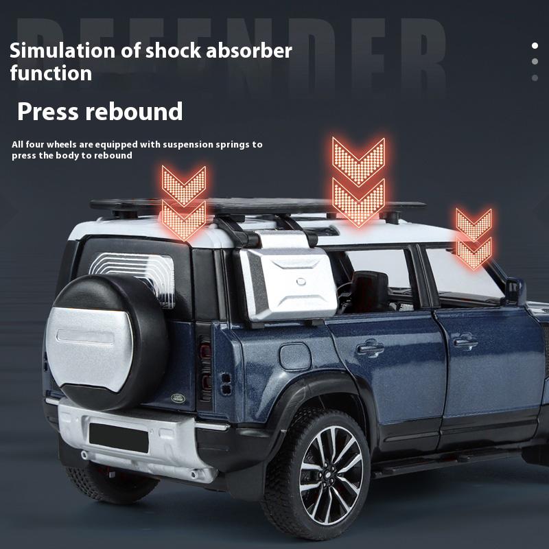 1/32 Scale Cool Land Rover The Defender Off-Road Vehicle Model Toys, Simulated Alloy Toys Cars, Cool Desktop Ornaments, Adult Christmas/Birthday Gifts