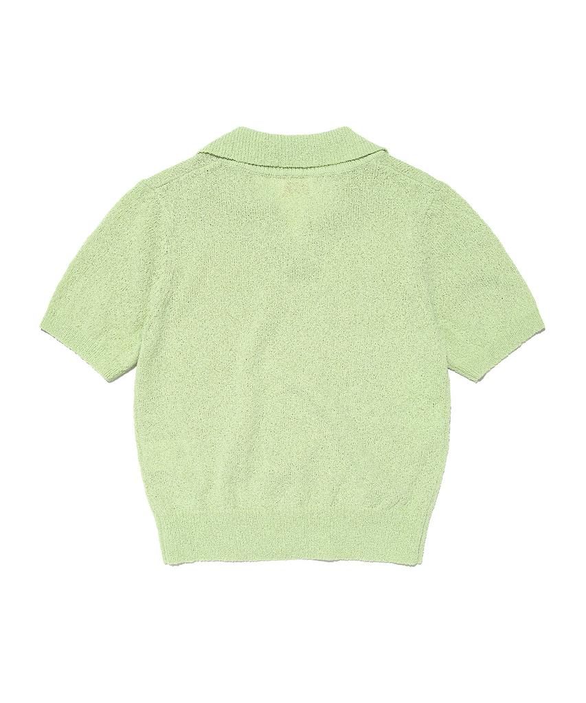 LEE Women'S Open Collar Knit Light Green