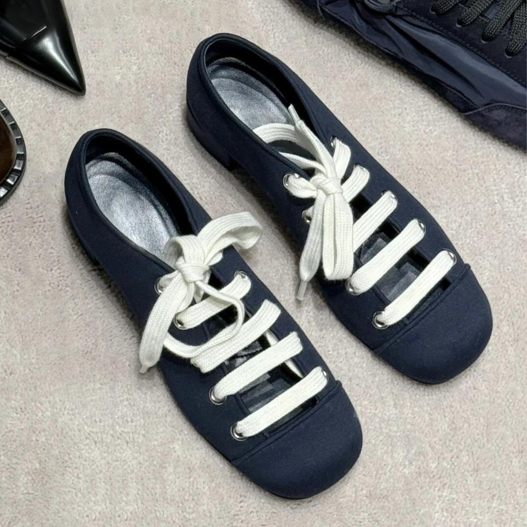 

French retro niche lace-up thick heel square head ballet shoes single shoes women s spring and autumn new Mary Jane women s shoes 40 темно-синього кольору