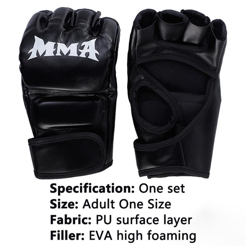 Boxing Gloves Half Finger Gloves Thickened Adult Gloves Punching Sandbag Fighting Fighting Gloves