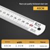 Exclusive Stainless Steel Straight Ruler with Positioning Block and Scribing Limiter - 15/20/30/40cm for Woodworking