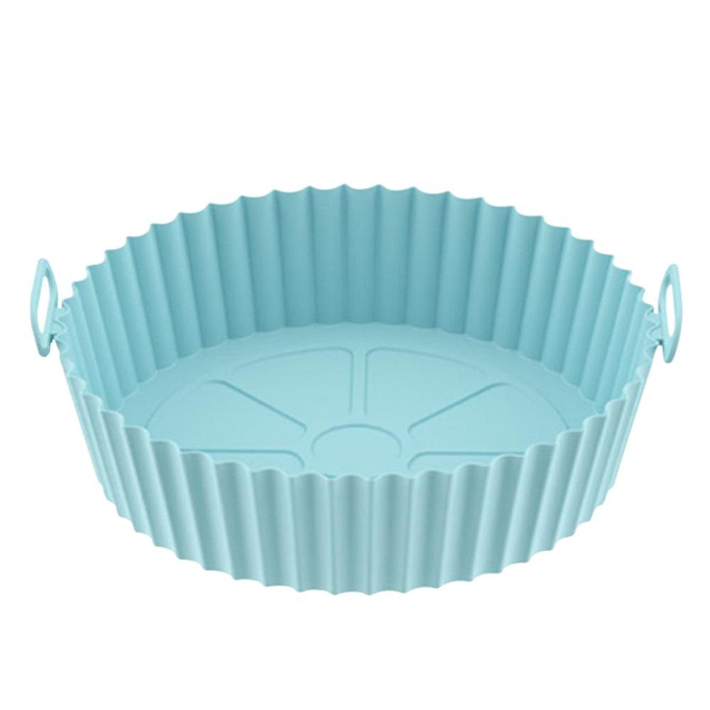 

Foldable Non-Stick Baking Tray Silicone Oven Airfryer Liners Fried Chicken Preparation синій