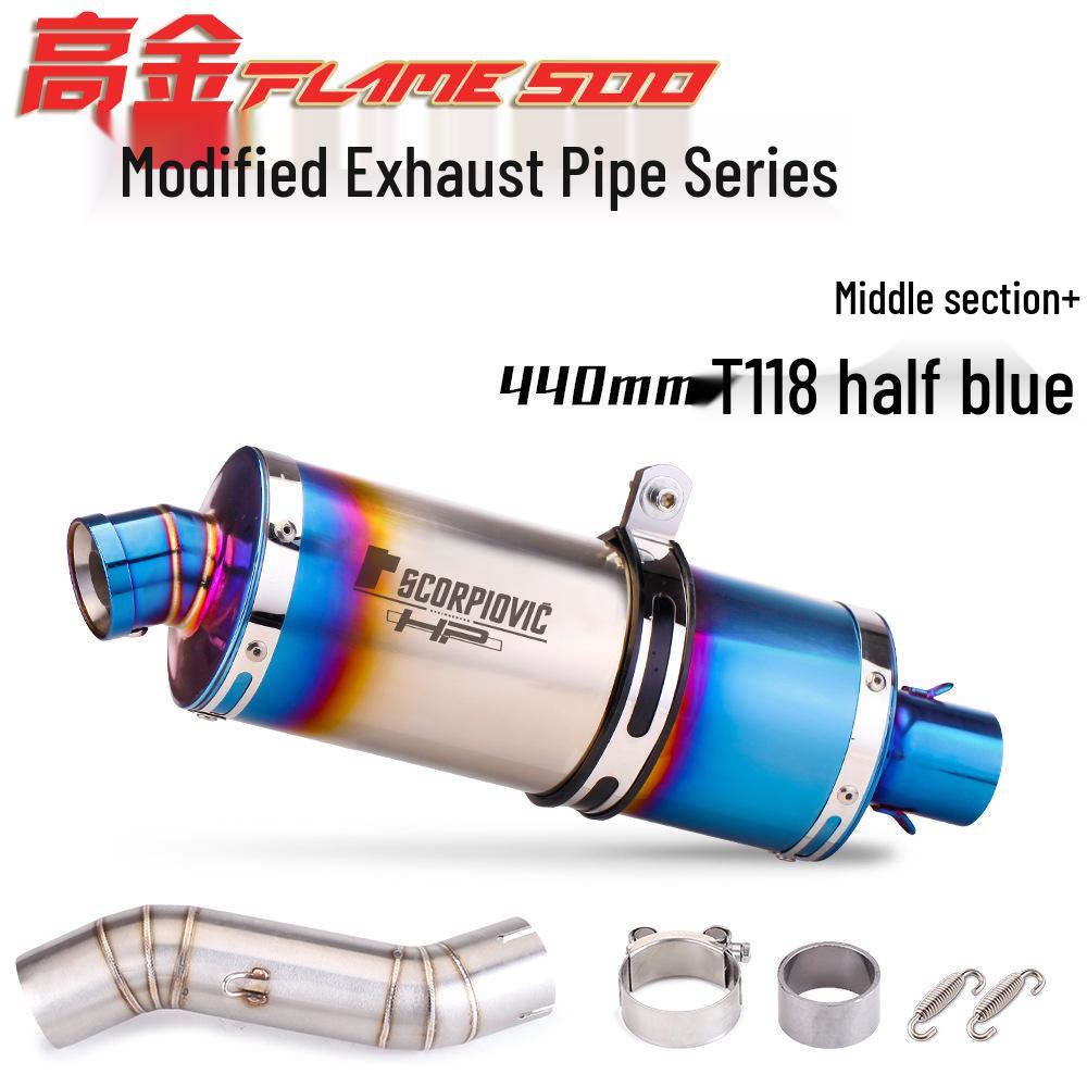 Gaokin Flame500 Exhaust 51mm Mid-Section Connector Modification