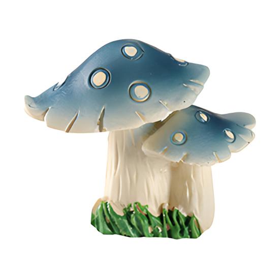 

Mini Resin Mushroom Figurine Tiny Bonsai Craft Decoration Small Lawn Fairy Garden Ornament for Indoor Outdoor Terrarium DIY Craft Home Tabletop Micro B