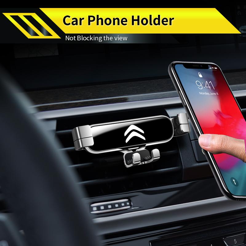 Auto Handyhalterung Halterung Schwerkraft Handy Halterung Mit Haken Zubehör Für Citroen C4 C3 C5 C1 C2 Berlingo Celysee Cactus Picasso