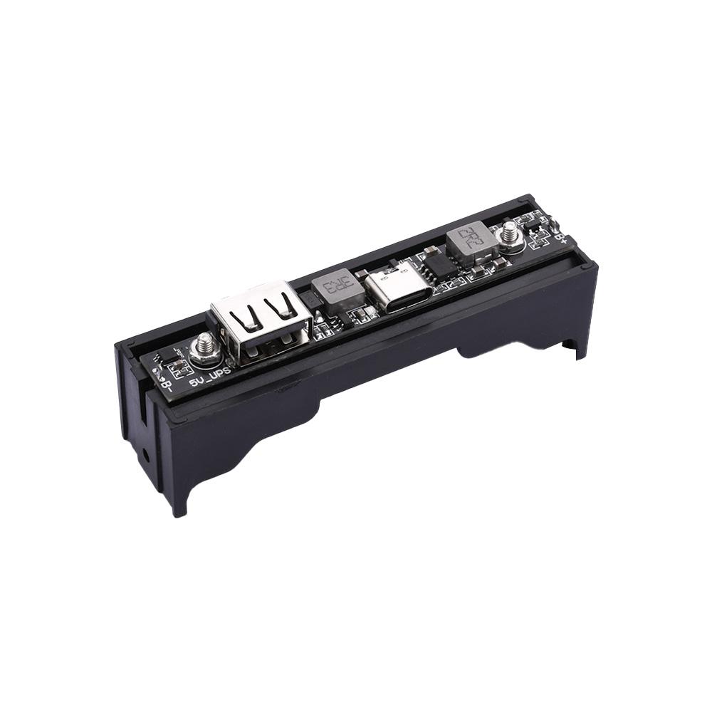Type-C USB UPS 5V 18650 Lithium Battery Charger Board DC-DC Step Up Booster Converter Charging Backup Power Supply