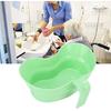 KUIDAMOS Vomit Basin Cup, Inward Curved Kidney Shaped Bowl Large Diameter Unbreakable for Bed 21 X 16 X 8 Cm