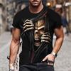 Men's Unisex Skull Graphic Prints T Shirt Shirt Funny T Shirts Short Sleeve T Shirt 3D Print Crew Neck Shirt Designer