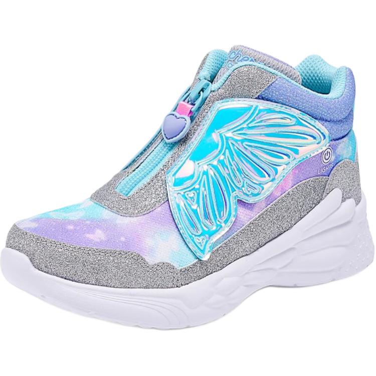 Skechers Kids Comfortable Versatile Durable High-Top Casual Shoes Kids sneaker Blue 303056L-SLLV 27.5