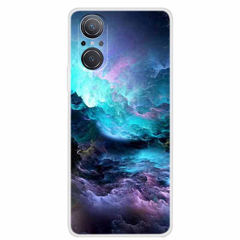 For Huawei nova 9 SE Case Nova9 Clear Soft TPU Silicone Cats Back Cover for Huawei Nova 9SE Case Nova9SE Funda Shockproof Coque