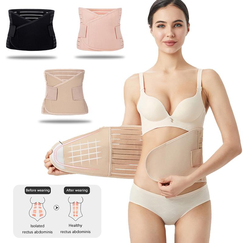 Kvinners postpartum mage slanke belte med elastisk midjetrener kroppsformer abdominal sport lendevirvelleddsbeskytter svettebelte
