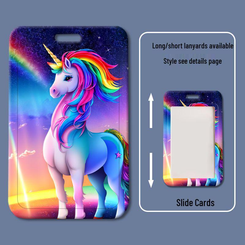 Rainbow Unicorn Student ID and Access Card Holder
