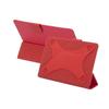 Etui universel - rivacase - 10 pouces - rouge - cuir pu - microfibre