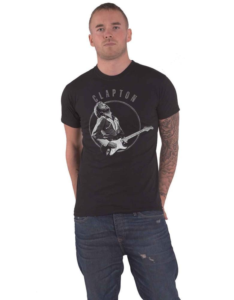 Eric Clapton T Shirt Vintage Photo Mens Black XXXL