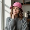 Cotton Fisherman Hat Cute Ear Sun Hat Fashion Basin Hat  Women