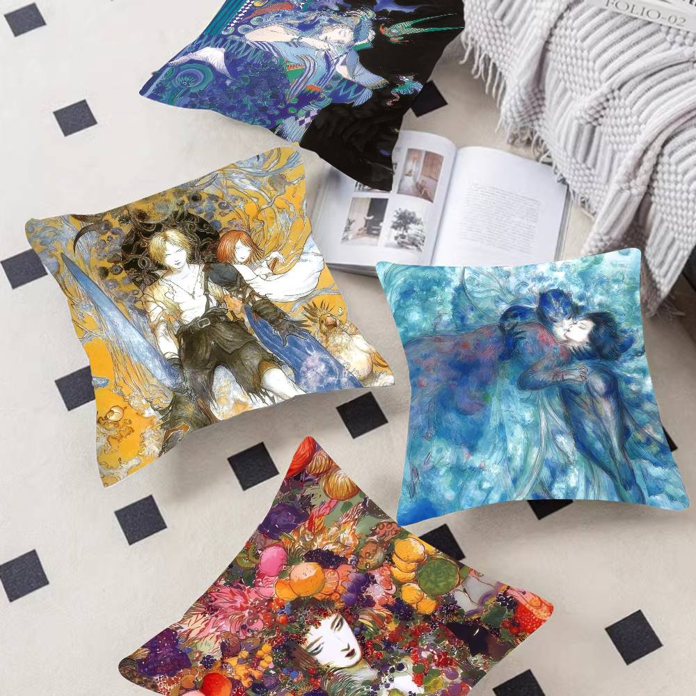 Painting Y-Yoshitaka Amano Art Cushion Cover 30X50 Polyester Sofa Cushions Decorative Throw Pillows Home Decoration Pillowcover