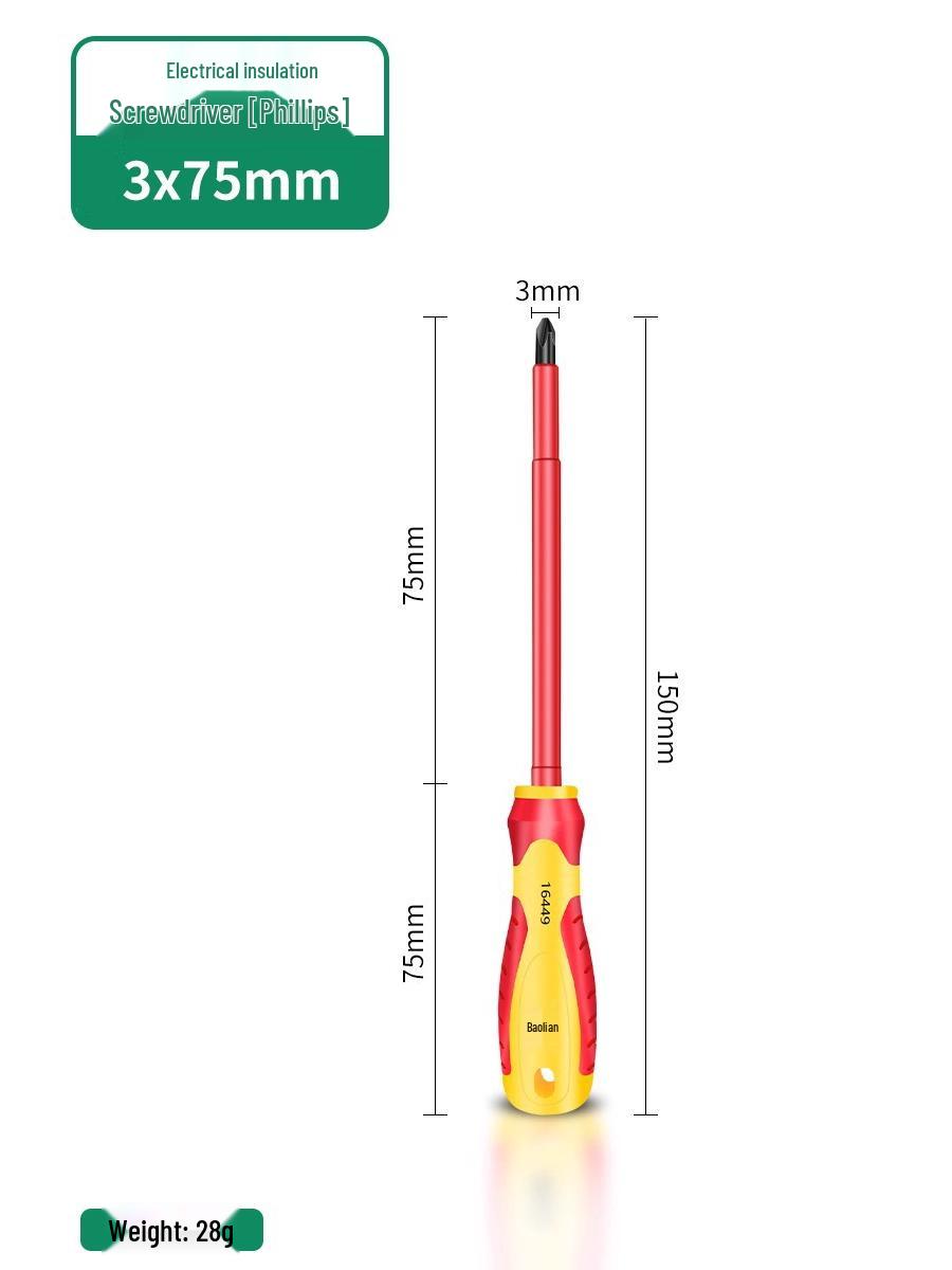 Сверхтвердый магнитный изолированный набор отверток: Крестовая, Шлицевая, Torx - Идеально для электриков