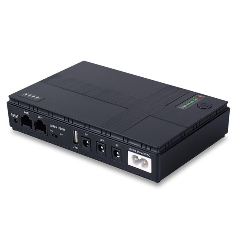 Uninterruptible Power Supply 5V 9V 12V Mini UPS Battery Backup Large Capacity for CCTV Camera Modems Router Equipment